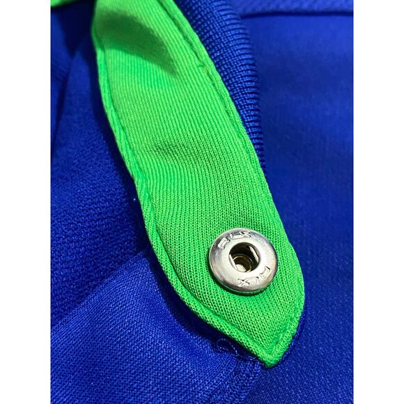 RLX Ralph Lauren Polo Shirt Small Blue Green Accents Performance Golf Activewear - Picture 9 of 10